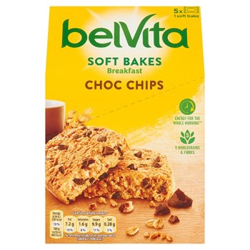 Belvita Breakfast Biscuits Soft Bakes Choc Chips 250g