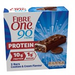 Fibre One 90 Calorie Protein Cookies & Cream Flavour Bars 3 x 24g