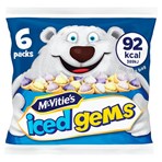 McVitie's Iced Gems Multipack Biscuits 6 x 23g
