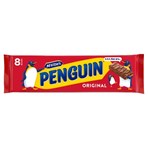 McVitie's Penguin Milk Chocolate Biscuit Bars 8 Pack (196.8g)