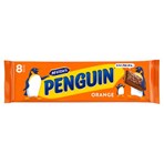 McVitie's Penguin Milk Chocolate Orange Biscuit Bars 8pk