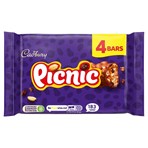 Cadbury Picnic Chocolate Bar 4 Pack 152g