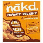 Nakd Peanut Delight Fruit & Peanut Bars 4 x 35g