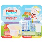 Munch Bunch Double Up Fromage Frais Strawberry Vanilla 4 x 85g (340g)