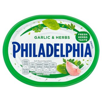 Philadelphia Garlic & Herbs Soft Cheese 170g