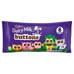 Cadbury Dairy Milk Buttons 6 Treatsize Chocolate Bags 84g