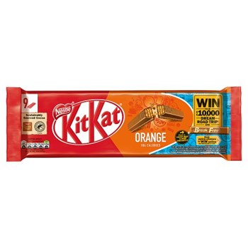 Kit Kat 2 Finger Orange Chocolate Biscuit Bar Multipack 9 Pack