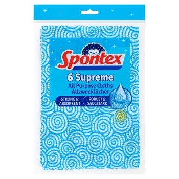 Spontex 6 Supreme All Purpose Cloths