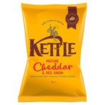 KETTLE Chips Mature Cheddar & Red Onion 150g