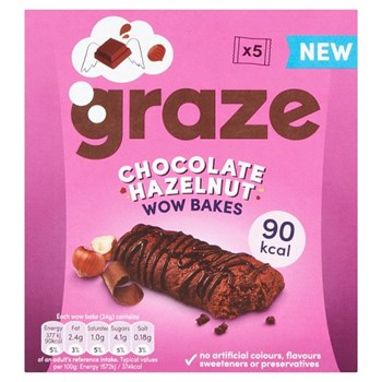Graze Chocolate Hazelnut Wow Bakes 5 x 24g (120g)
