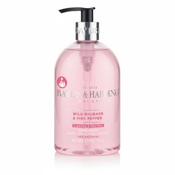 Baylis & Harding Wild Rhubarb & Pink Pepper Anti-Bacterial Hand Wash 500ml