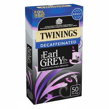 Twinings The Earl Grey Decaffeinated 50 Tea Bags 125g