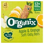 Organix Apple & Orange Organic Soft Oat Snack Bars Multipack 6x30g  