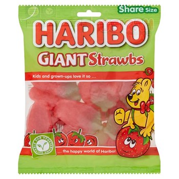 HARIBO Giant Strawbs Bag 175g