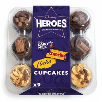 Cadbury Heroes 9 Cupcakes