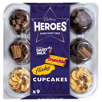Cadbury Heroes 9 Cupcakes