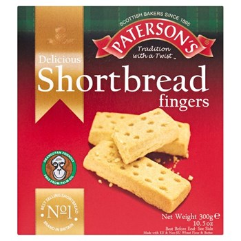 Paterson's Delicious Shortbread Fingers 300g