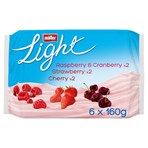 Muller Light Red Fruits Fat Free Yogurts 6 x 160g