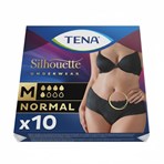 TENA Silhouette Normal Noir Low waist incontinence underwear Medium 10 Pack