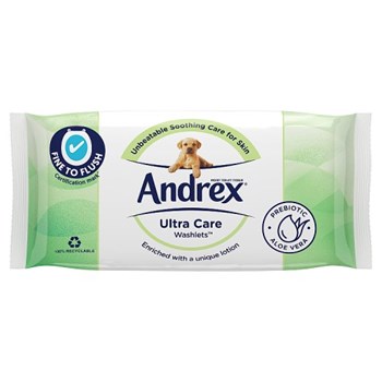 Andrex Ultra Care Washlets Single Pack (36 Sheets)