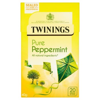 Twinings Pure Peppermint 20 Single Tea Bags 40g