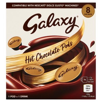 Galaxy Hot Chocolate Pods 8 x 17g (136g)