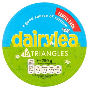Dairylea Cheese Triangles 16 Pack 250g