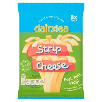 Dairylea Strip Cheese 8 Pack 168g