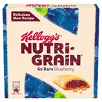 Kellogg's Nutri-Grain Blueberry Snack Bars 6x37g