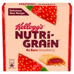 Kellogg's Nutri-Grain Strawberry Snack Bars 6x37g