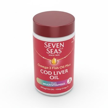 Seven Seas Omega-3 Fish Oil Plus Cod Liver 90 Capsules