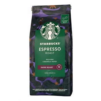 Starbucks Espresso Roast Dark Roast Whole Bean Coffee, Bag 200g