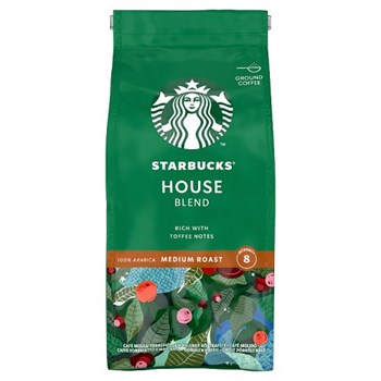 Starbucks House Blend Medium Roast Ground Coffee, Bag 200g