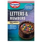 Dr. Oetker White Chocolate Flavour Letters & Numbers 40g
