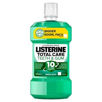 Listerine Total Care 10 in 1 Teeth & Gum Mouthwash 600ml