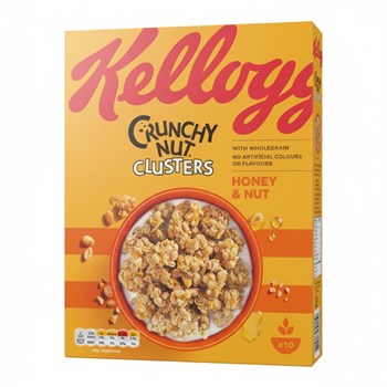 Kellogg's Crunchy Nut Honey & Nut Clusters Breakfast Cereal 450g