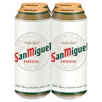San Miguel Premium Lager Beer 4 x 440ml Cans