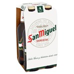 San Miguel Premium Lager Beer 4 x 330ml Bottles