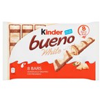 Kinder Bueno White Milk and Hazelnuts Bars 4 x 39g (156g)