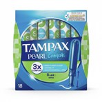 Tampax Pearl Compak Super Tampons With Applicator X 18