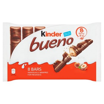 Kinder Bueno Milk and Hazelnuts Bars 4 x 43g (172g)