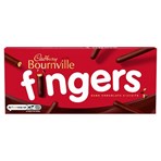 Cadbury Bournville Fingers Dark Chocolate Biscuits 114g