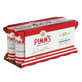 Pimm's no1 and Lemonade Ready to Drink premix 10 x 250ml