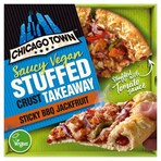 Chicago Town Takeaway Vegan Stuffed Crust Sticky BBQ Jackfruit Pizza 490g