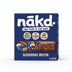 Nākd Raw Fruit & Nut Bars Blueberry Muffin 4 x 35g