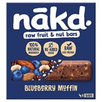 Nkd Raw Fruit & Nut Bars Blueberry Muffin 4 x 35g