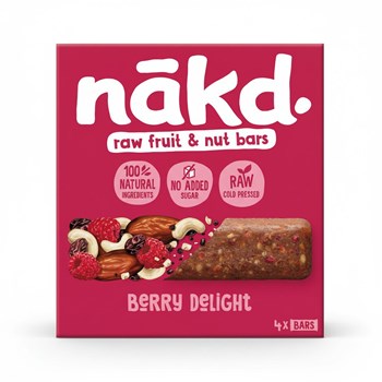 Nakd Berry Delight Raw Fruit & Nut Bars 4 x 35g