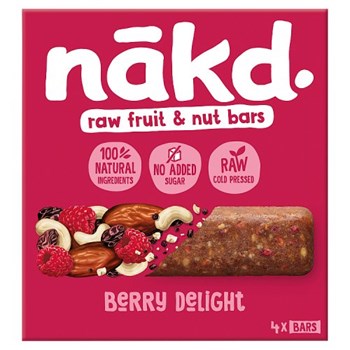 Nakd Berry Delight Raw Fruit & Nut Bars 4 x 35g