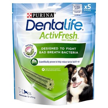 Dentalife ActivFresh Medium Dog Treat Dental Chew 5 Stick