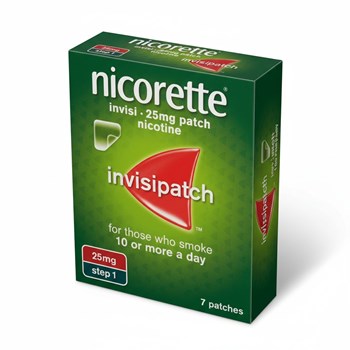 NICORETTE® Step 1 Invisi 25mg Patch, 7 Nicotine Patches (Stop Smoking Aid) 